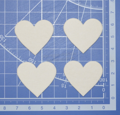 Набор сердечек 2, 12 шт