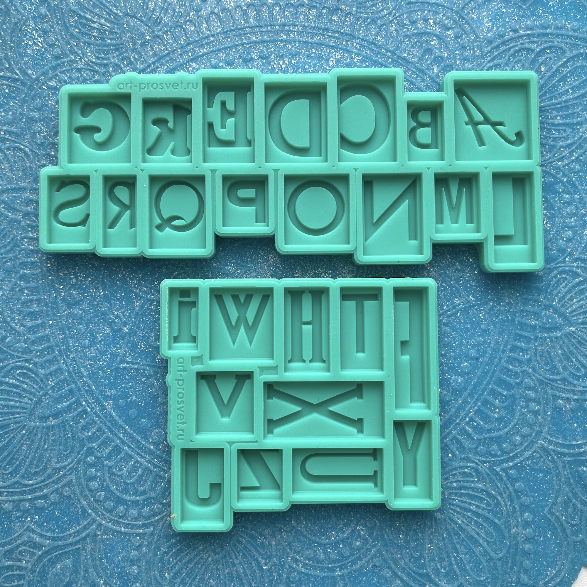 Молд алфавит "Типографские литеры" латинский (S)