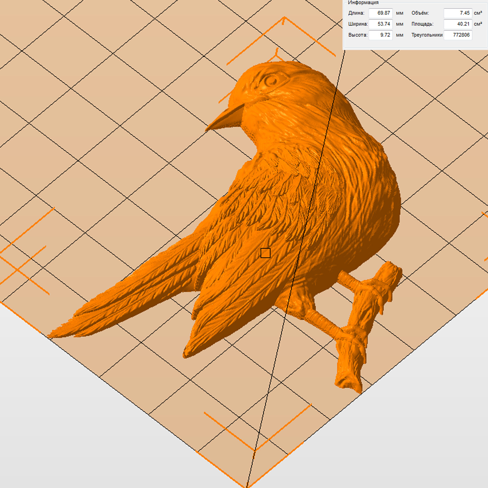 Молд "Птица" правый (M)