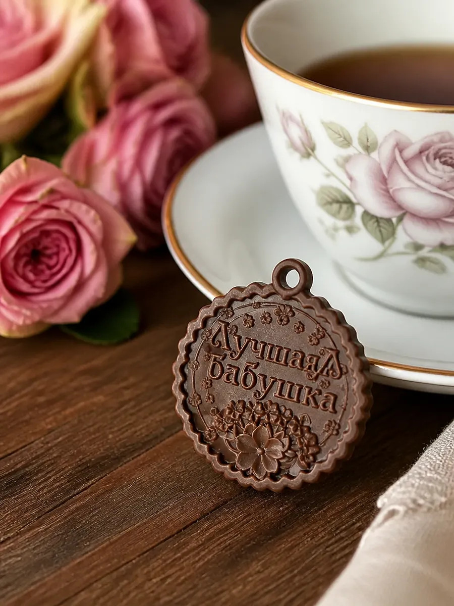 Силиконовый молд медаль 