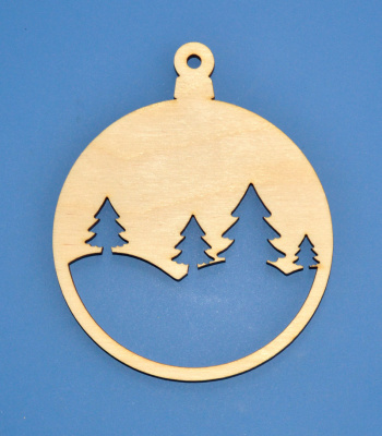 Деревянная заготовка "Ёлочная игрушка"