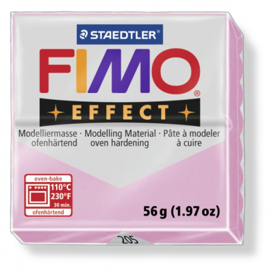 FIMO Effect Pastel Light Pink полимерная глина, запекаемая в печке, уп. 56 гр. цвет: пастельно-розовый