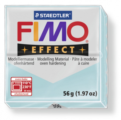 FIMO Effect Double Ice Crystal Blue полимерная глина, запекаемая в печке, уп. 56 гр. цвет: голубой ледяной кварц