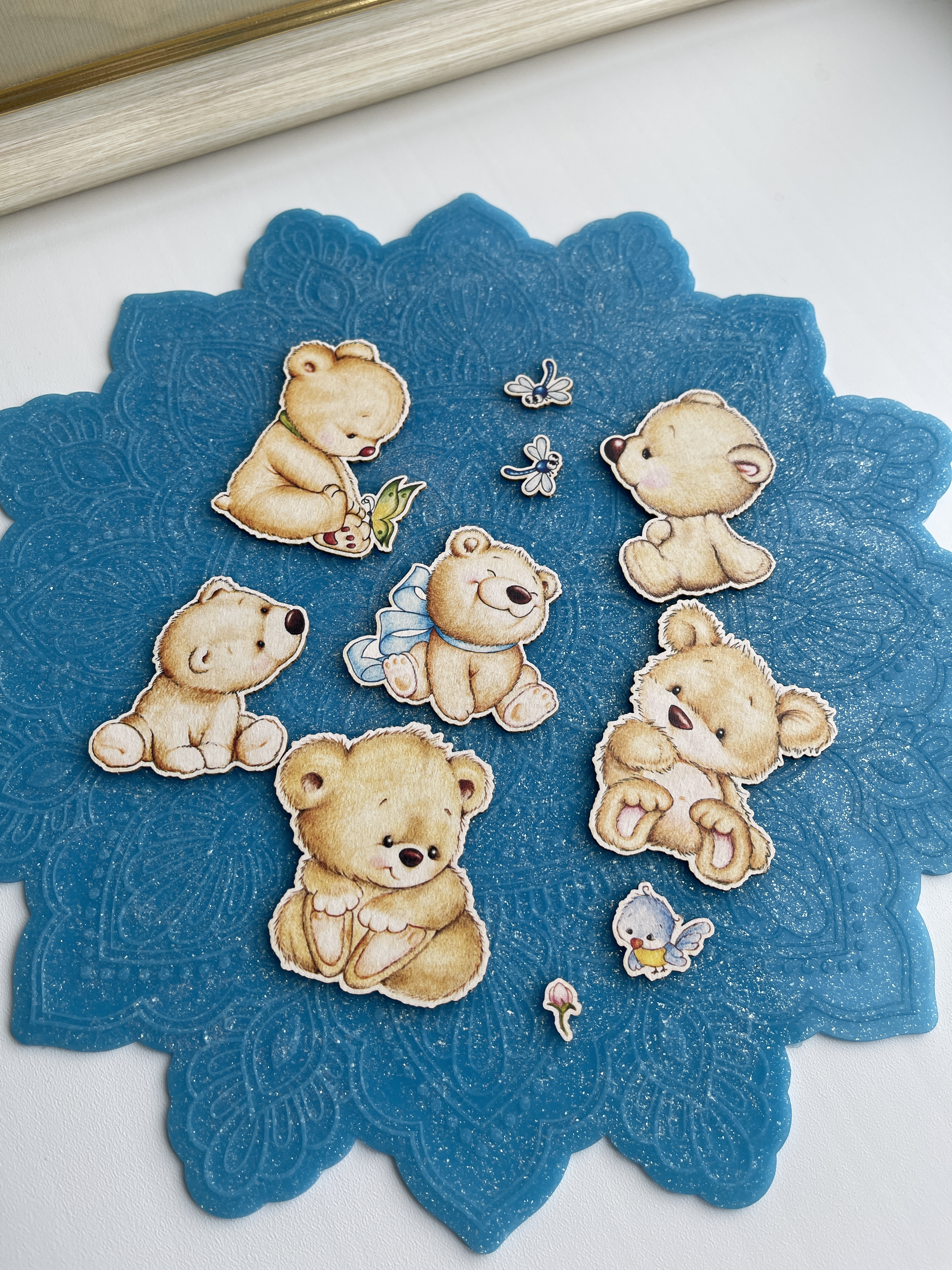 Цветной чипборд "Милые мишки"