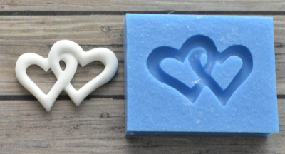 Молд "Два сердца"