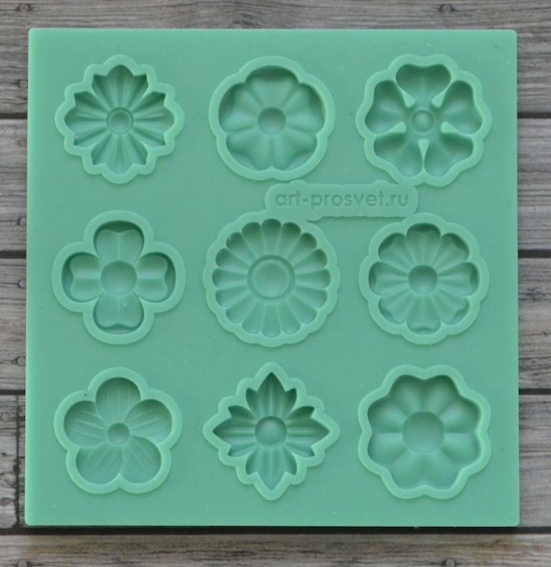 Молд "Набор цветков 10"