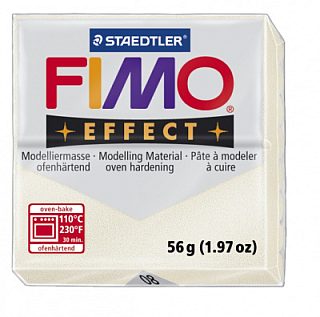 FIMO Effect Metallic mother-of-pearl полимерная глина, запекаемая в печке, уп. 56 гр. цвет: перламутровый металлик