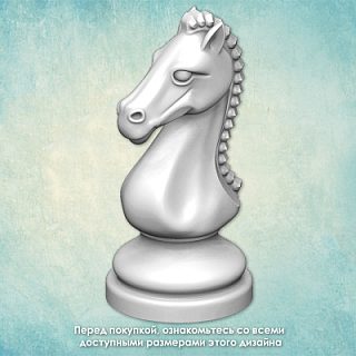 3D-молд "Шахматный конь 1" (XL)