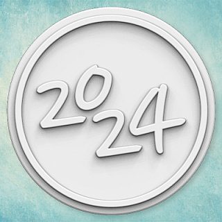 Молд надпись "2024" в круге (S)