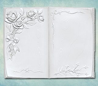 Молд "Развернутая книга с розами" (XS)