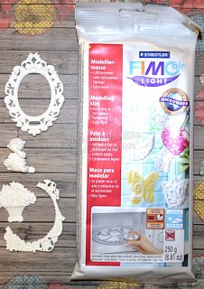 FIMOair light - cверхлегкая самозастывающая глина (цвет Белый) 250 гр.