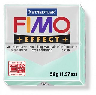 FIMO Effect Pastel Mint полимерная глина, запекаемая в печке, уп. 56 гр. цвет: мята