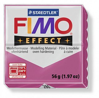 FIMO Effect Double Ruby Quartz полимерная глина, запекаемая в печке, уп. 56 гр. цвет: красный кварц