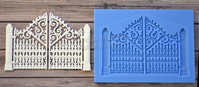 Молд Ажурные ворота ARTMVZ002 — кованые ворота с завитками