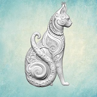 Молд "Этническая кошка" (M) правый