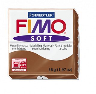 FIMO Soft Caramel полимерная глина, запекаемая в печке, уп. 56 гр. цвет: карамель