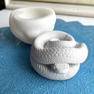 3D-молд "Змея в клубке" (L)
