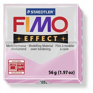 FIMO Effect Pastel Light Pink полимерная глина, запекаемая в печке, уп. 56 гр. цвет: пастельно-розовый